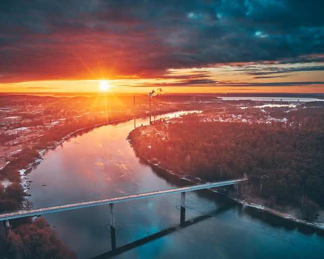 Sunrise | Kaunas aerial #64/365