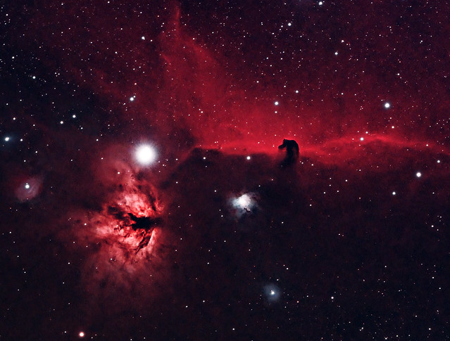 Flame and Horsehead Nebula