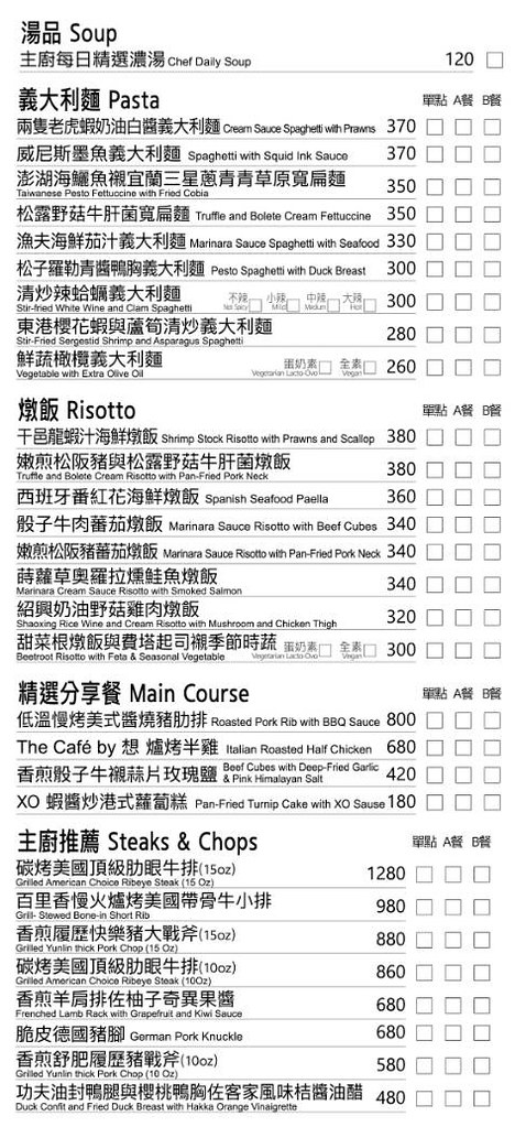 新北The cafe by想林口菜單價位訂位menu價格低消用餐時間服務費壽星優惠 (4)