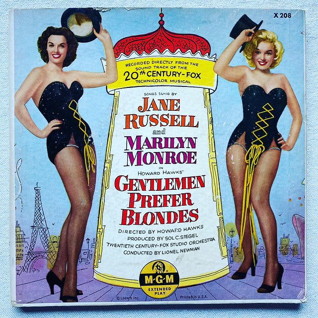 Gentlemen Prefer Blondes (1953) Double 7 Inch Single EP - Jane Russell & Marilyn Monroe