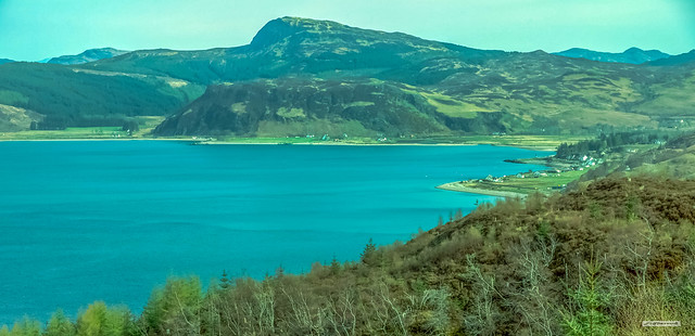 Glenelg Bay and village, just north of the fjord Loch Hourn.