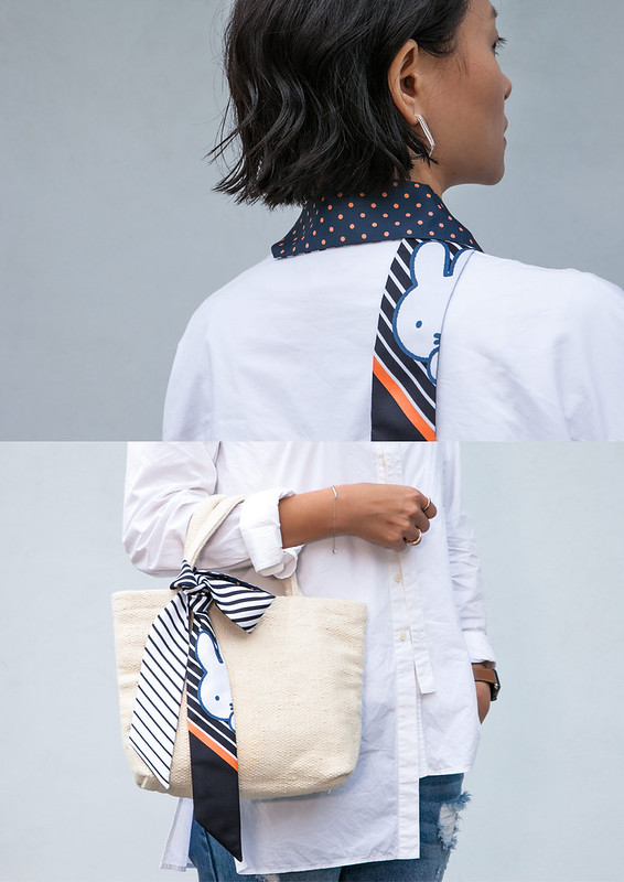 香港 【Pinkoi x miffy】ミッフィー ミニスカーフ 3枚セット │【限定