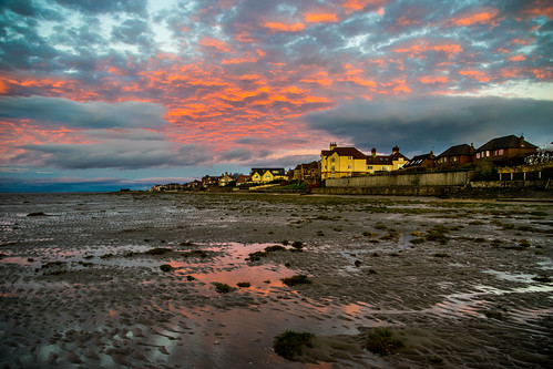 england hoylake britain clouds coast dusk estuary europe hilbre merseyside river riverdee shore sky sunset weather wirral 20201117172054 pink