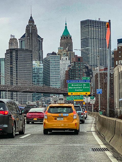 Heading toward the Brooklyn Bridge