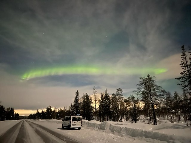 Aurora boreal en Laponia Sueca