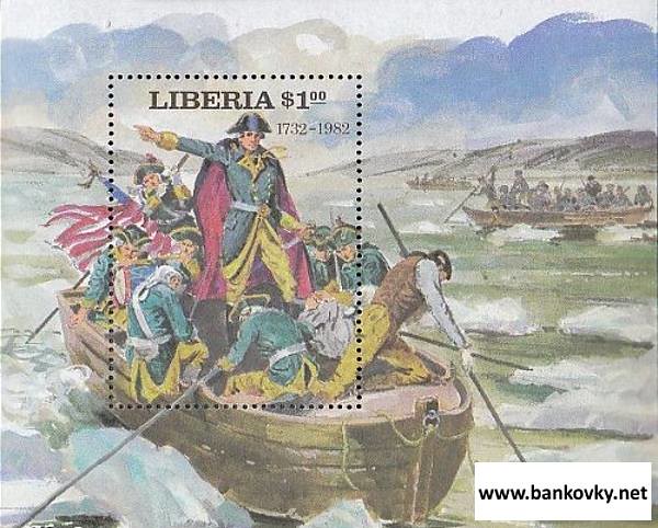 Známky Libéria 1981 Prezident USA razítkovaný hárček