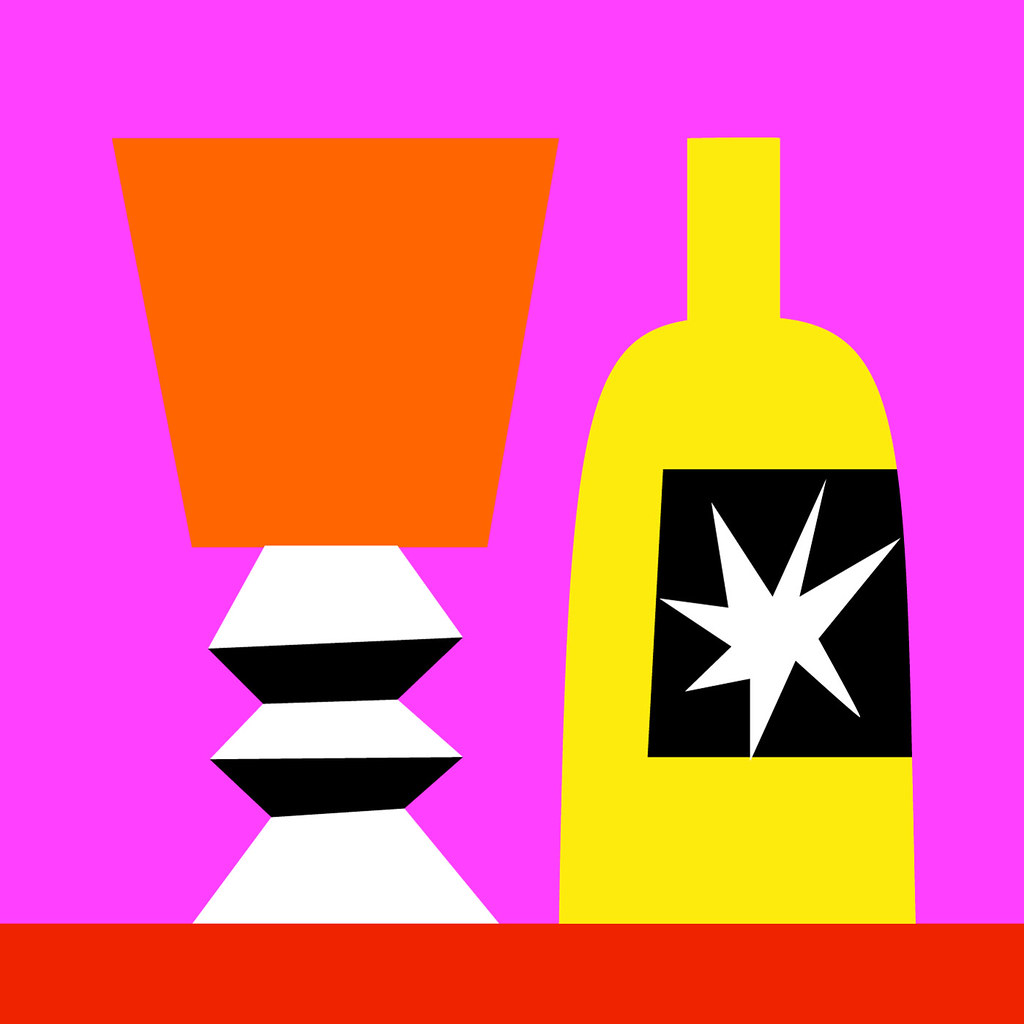 Maria Zaikina, Glass and bottle, 2021