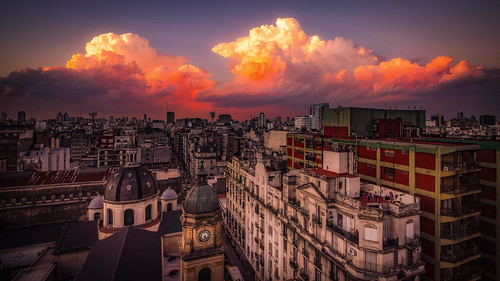 city photography cityscape urban sunset buenosaires skyscraper street caba argentina clouds ilce7rm4 sky storm color colorful