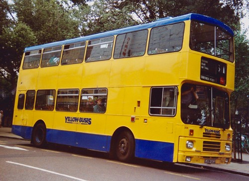 E208 GCG ‘Yellow Buses Bournemouth’ No. 209. Volvo B10M / Alexander RV on Dennis Basford’s railsroadsrunways.blogspot.co.uk’