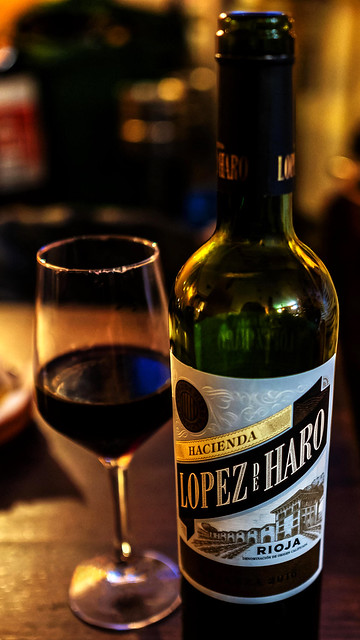 A VERY Decent Rioja ( Lopez de Haro) (L'Abadia Bar - Valencia)  (Fuji Velvia 100) (Olympus OM-D EM5-II & M.Zuiko 17mm f1.2 Pro Prime)
