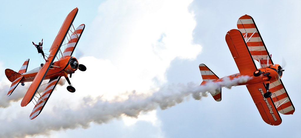 The Flying Circus Aerobatic Team AeroSuperBatics Wingwalkers