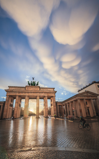 Brandenburg Gate with Mammatus Clouds