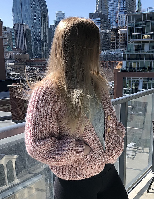Catherine (MCatherineL) knit this pretty but heavily revised Paris Jacket by HipKnitShop! She’s happy with it but the pattern was difficult and vague.