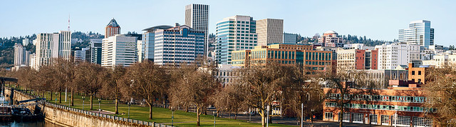 Waterfront Downtown PDX -Pano