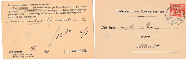 Briefkaart - J.H. Knierum (poststempel 1926)