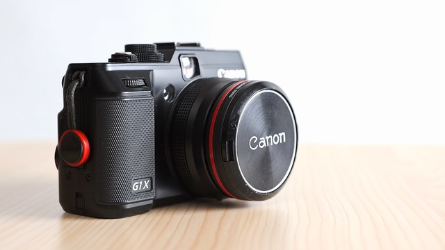 PowerShot G1X + DIY Canon L Lens (Red Ring).