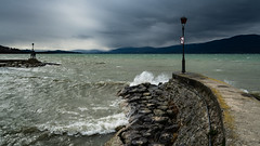 Arrivée de la tempête Luis sur le Lac de Neuchâtel (Switzerland)