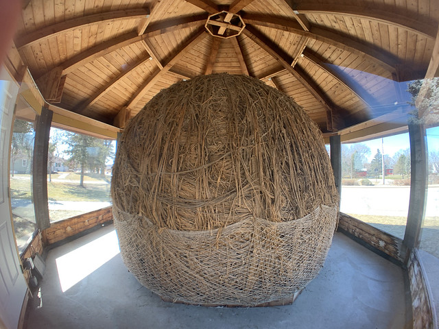 World's Largest Twine Ball by 1 man in Darwin, Minnesota