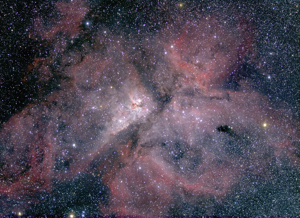 Carina Nebula in natural colours