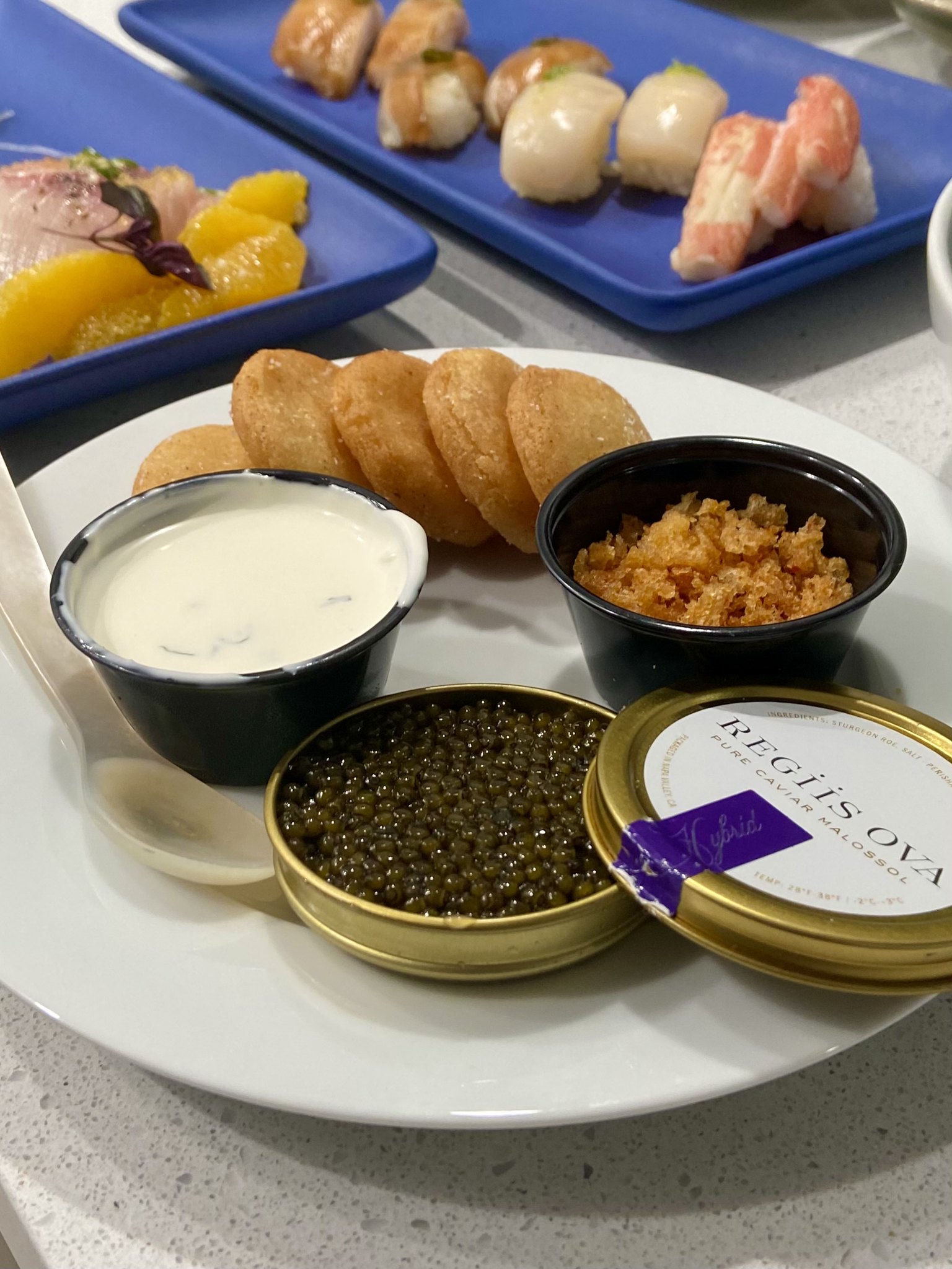 Caviar with Arepas - Uchi