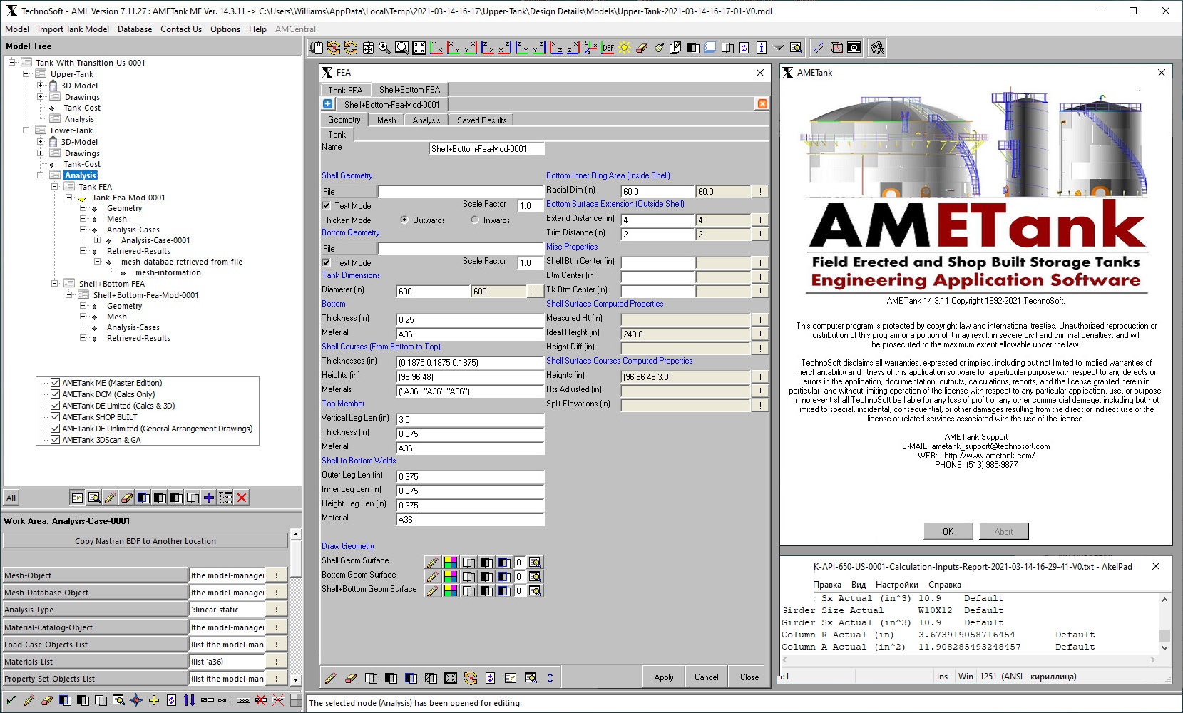 Working with AMETank 14.1.13 full