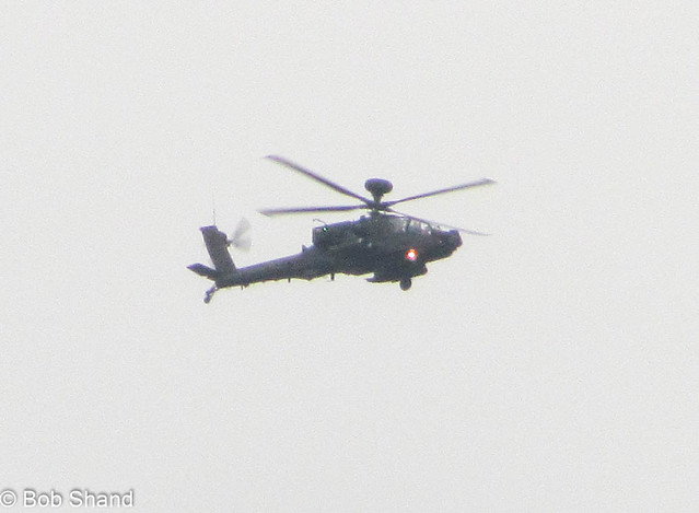 Apache helicopter over Gartocharn