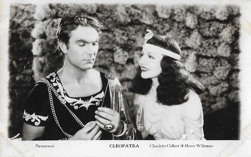 Claudette Colbert and Henry Wilcoxon in Cleopatra