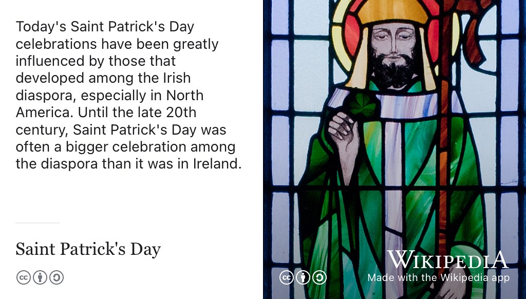 Saint Patrick's Day @Wikipedia via Andreas F. Borchert ☘️ 🇮🇪 #StPatricksDay