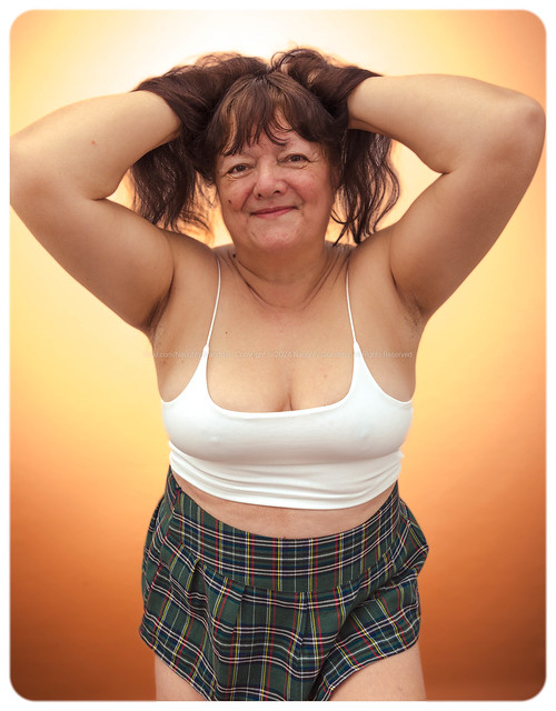 Naughty Grandma exercising in the studio. Polite comments are welcome.