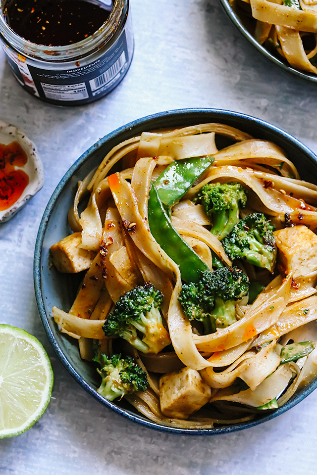 30 Minute Creamy Coconut Red Curry Vegetable Peanut Noodles