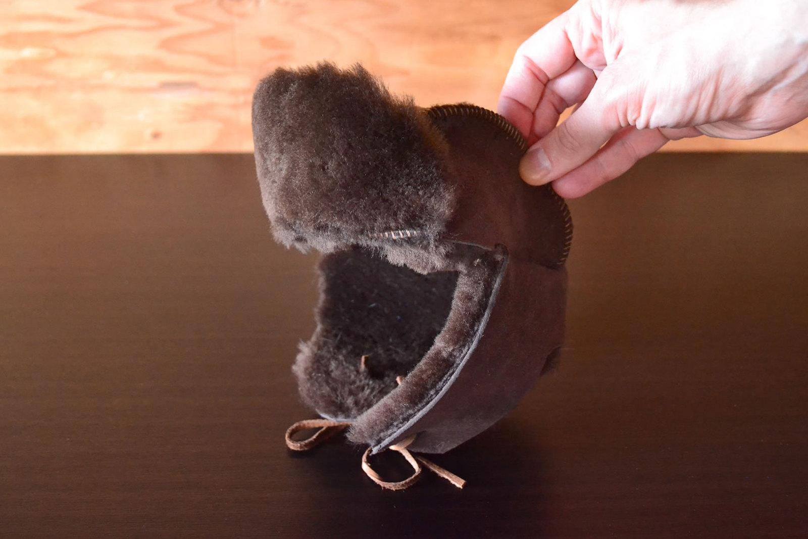 Winter 2021 - Crystal's Sheepskin Lumberjack Hat for Dogs