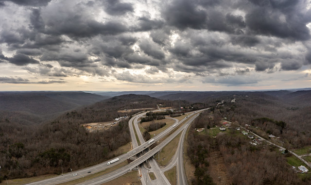 I-40 and Highway 70N interchange, Putnam County, Tennessee