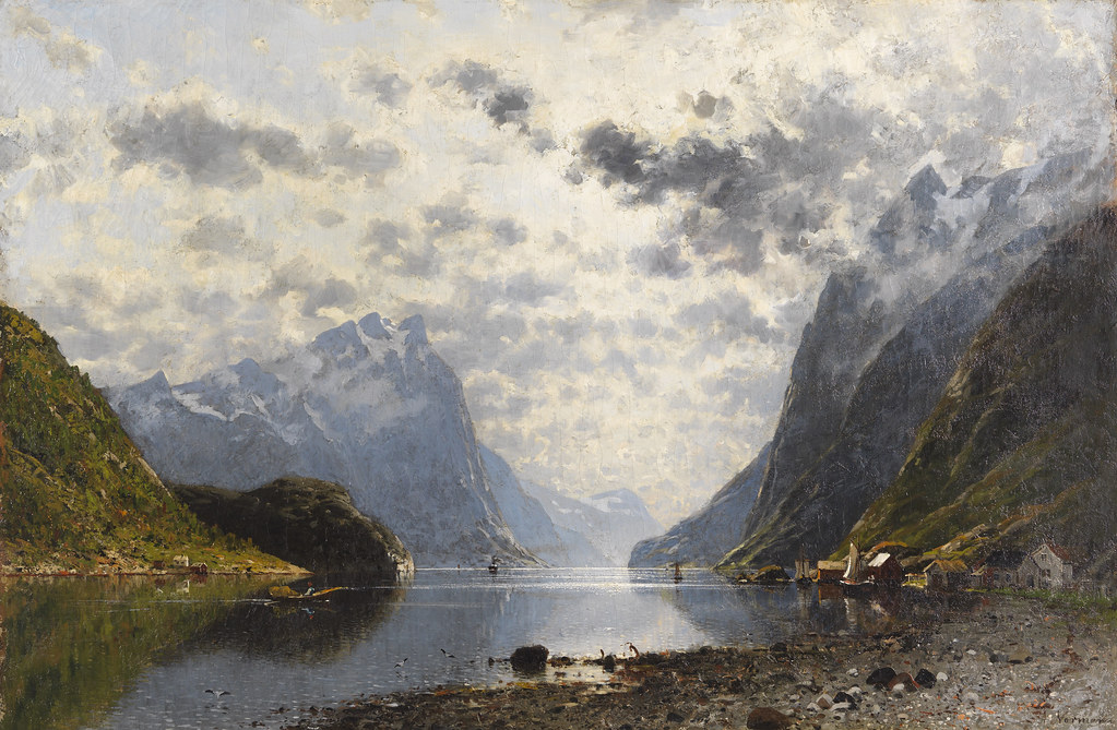 Adelsteen Normann «Norwegische Fjordlandschaft», 1880