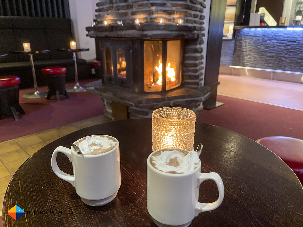 Hot chocolate at Lapland Hotels Riekonlinna