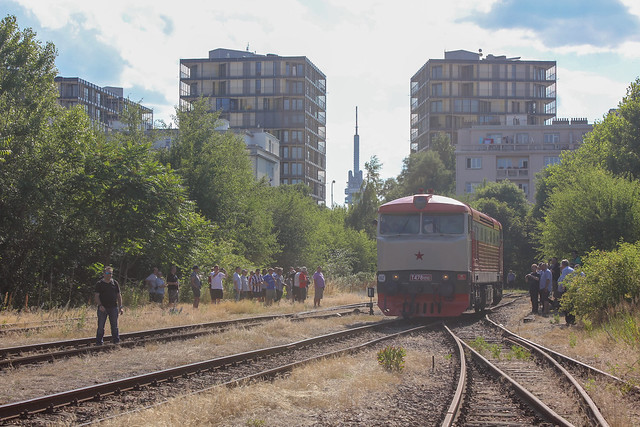 751010 at Zizkov Yard on a NFP Railtour,, 06 July 2014,