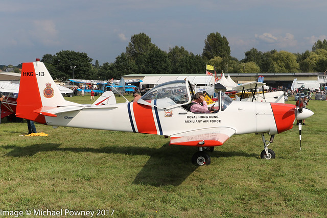 G-BXKW - 1988 build Slingsby T.67M-200 Firefly, preparing for departure at Schaffen-Diest during the the 2018 International Old Timer Fly-In