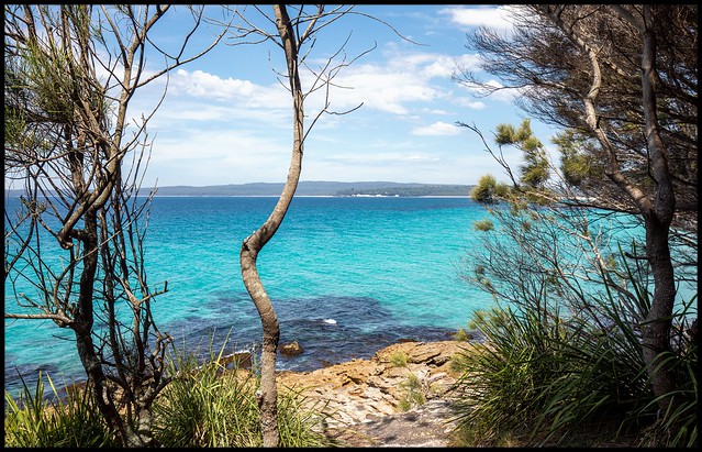 Looking south to HMAS Creswell, Jervis Bay
