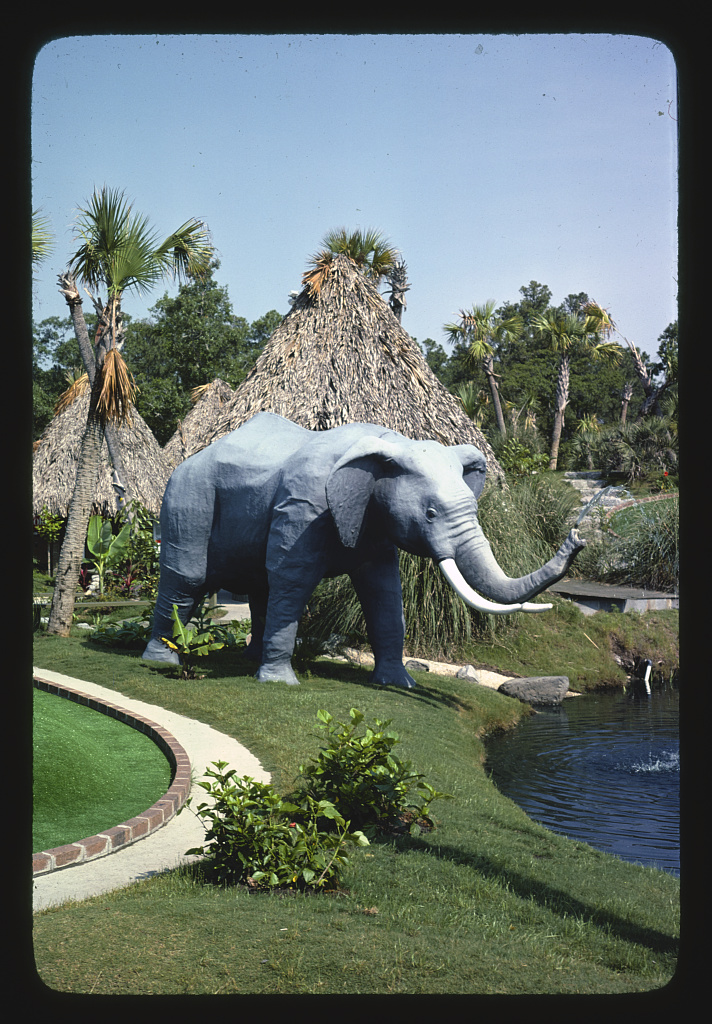 Elephant (profile), Jungle Golf, Myrtle Beach, South Carolina (LOC)