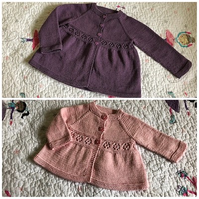 Lise (Mattedcat) finished two new cardis for her granddaughters! Lise (Mattedcat) finished two new cardis for her granddaughters! Pattern is Chamomile Cardigan by Lisa Chemery!th are Chamomile Cardigan by Lisa Chemery!