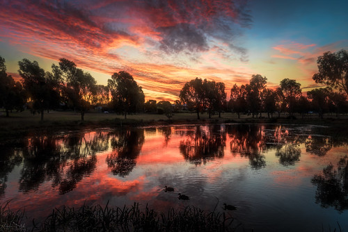 aitkencreek craigieburn lake reflections sunset pink water