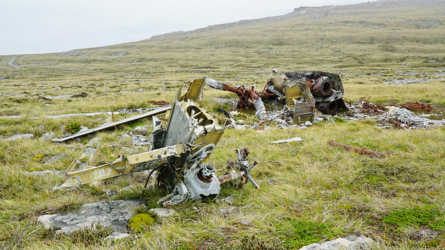 Wreckage of the Argentine Puma