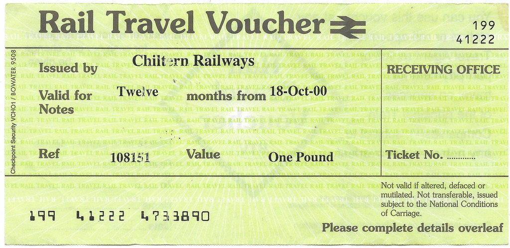 rail travel voucher how to use