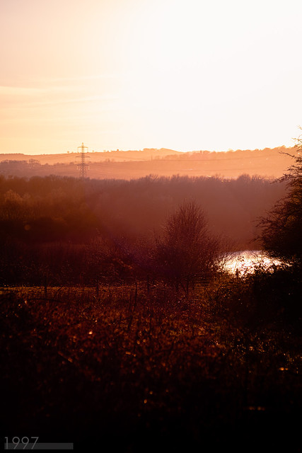 Sunset over Rother Valley