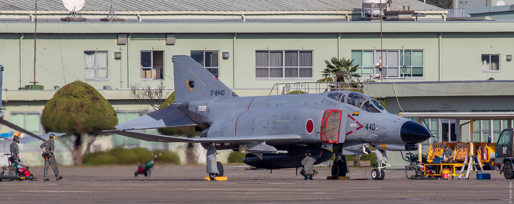 McDonnell Douglas (Mitsubishi) F-4EJ Kai Phantom II 17-8440 JASDF, 301 Hikotai, engine test-run, Hyakuri AB, Japan