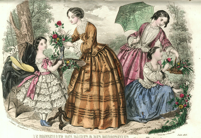 Gravure de mode, juin 1853