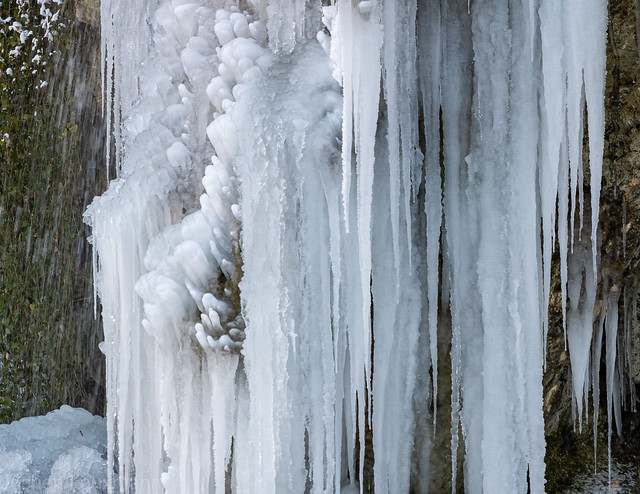 Eispanzer am Drackensteiner Wasserfall / Ice shield at the Drackenstein waterfall