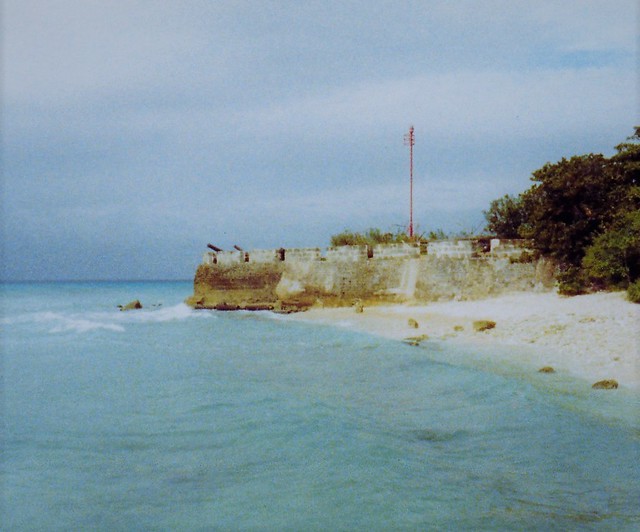 Charles Fort overlooking the calm Caribbean