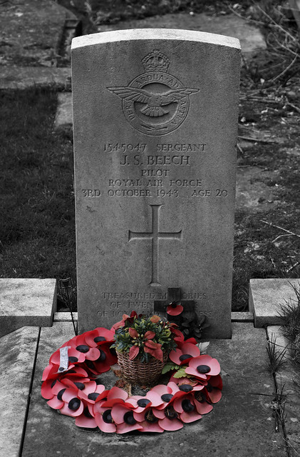 Sgt JACK STEAR BEECH RAF Grave WW2