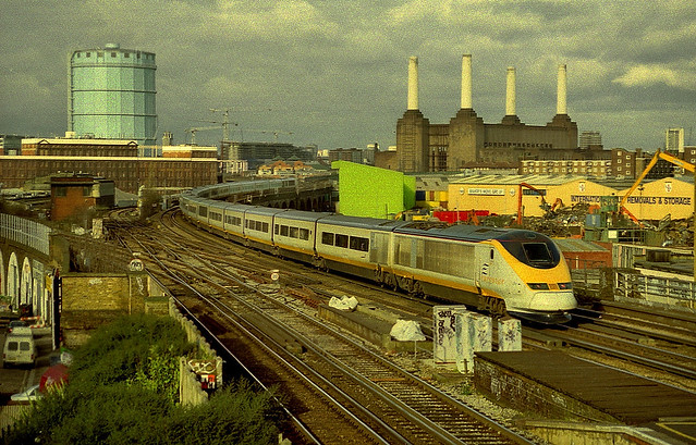 Eurostar from London Waterloo (Scanned Image)