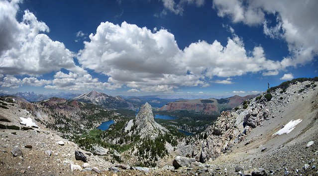 Crystal Crag and Mammoth Lakes Basin from Mammoth Crest 2 - Sierra